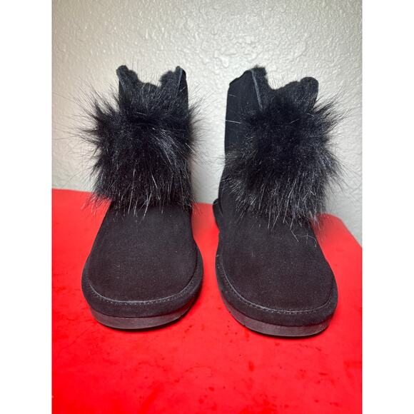 Bearpaw cow suede warm ankle booties size 8 winter coldwear - Picture 3 of 8